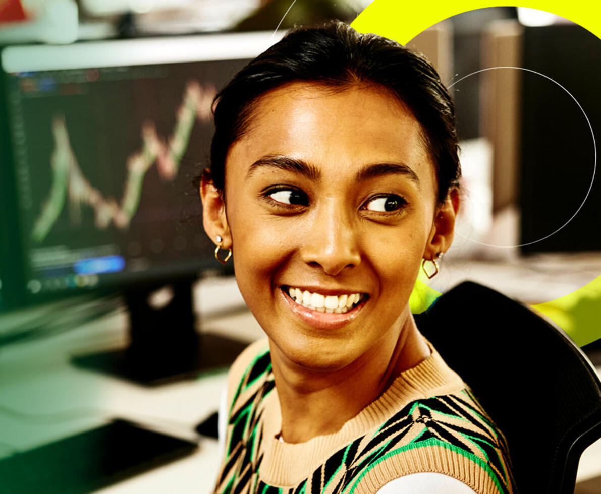 woman smiling
