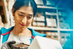 woman at work